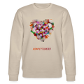 Bio Unisex Sweatshirt - Konfettiherz - div. Farben - Beige
