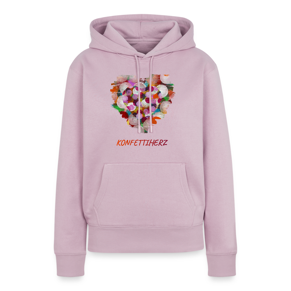 Frauen Premium Hoodie - Konfettiherz - Altrosa