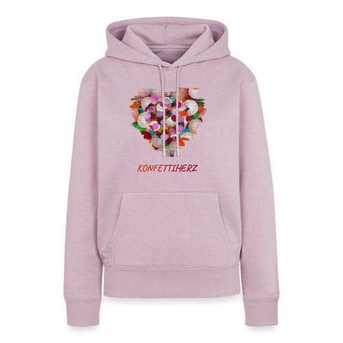 Frauen Premium Hoodie - Konfettiherz - Altrosa