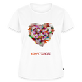 Frauen Bio T-Shirt - Konfettiherz - div. Farben - Weiß