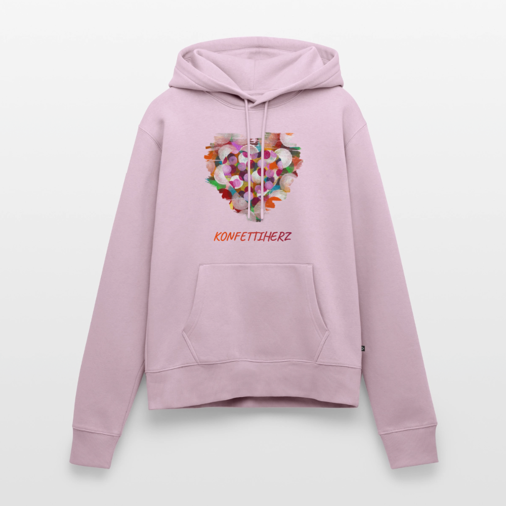 Frauen Premium Hoodie - Konfettiherz - Altrosa