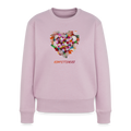 Frauen Premium Pullover mit Bio-Baumwolle - Konfettiherz - Altrosa