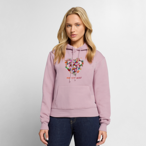 Frauen Premium Hoodie - Konfettiherz - Altrosa