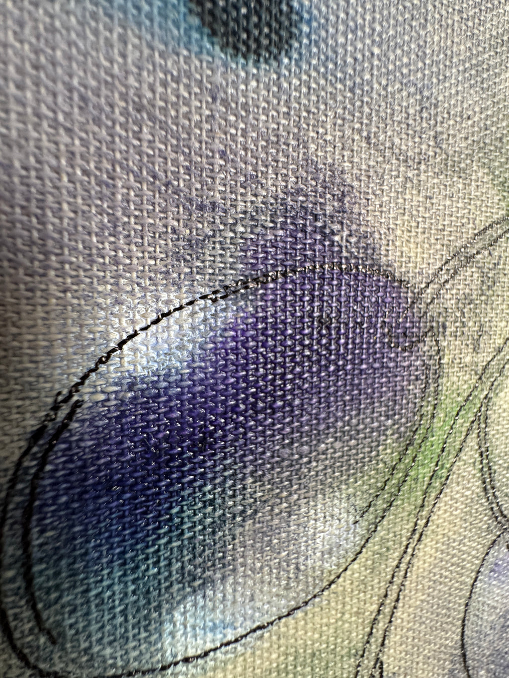 Pflaumen - Original Kunstwerk - 24x30cm - Leinwand