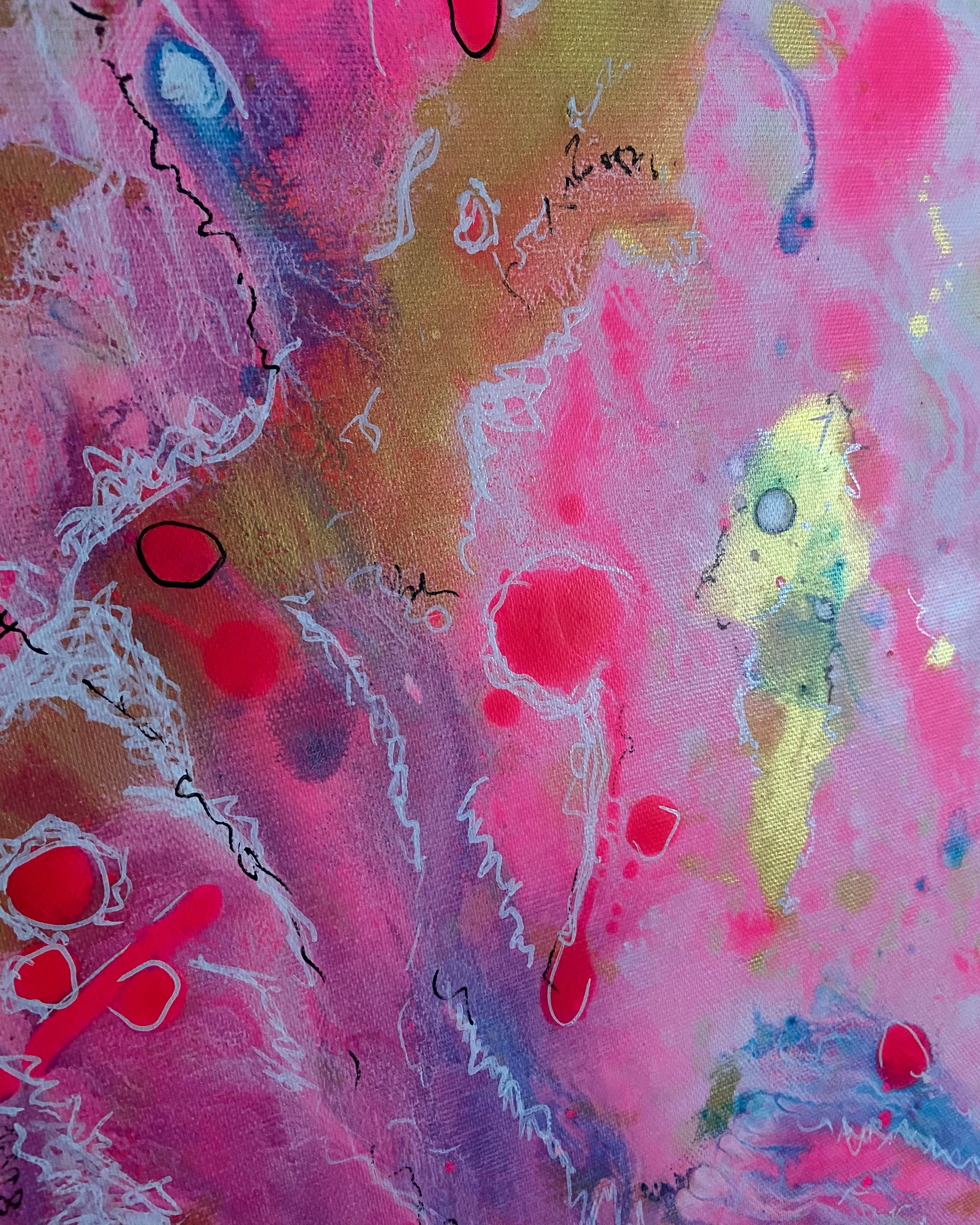 Pink Noise - Original Kunstwerk - 80x80cm - Leinwand