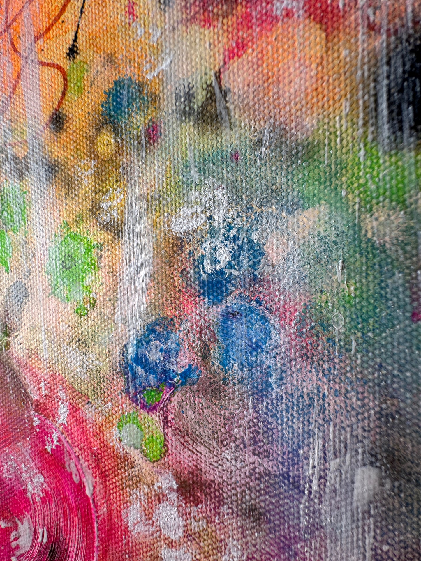 Sommerregen - Original Kunstwerk - 50x100cm - Leinwand