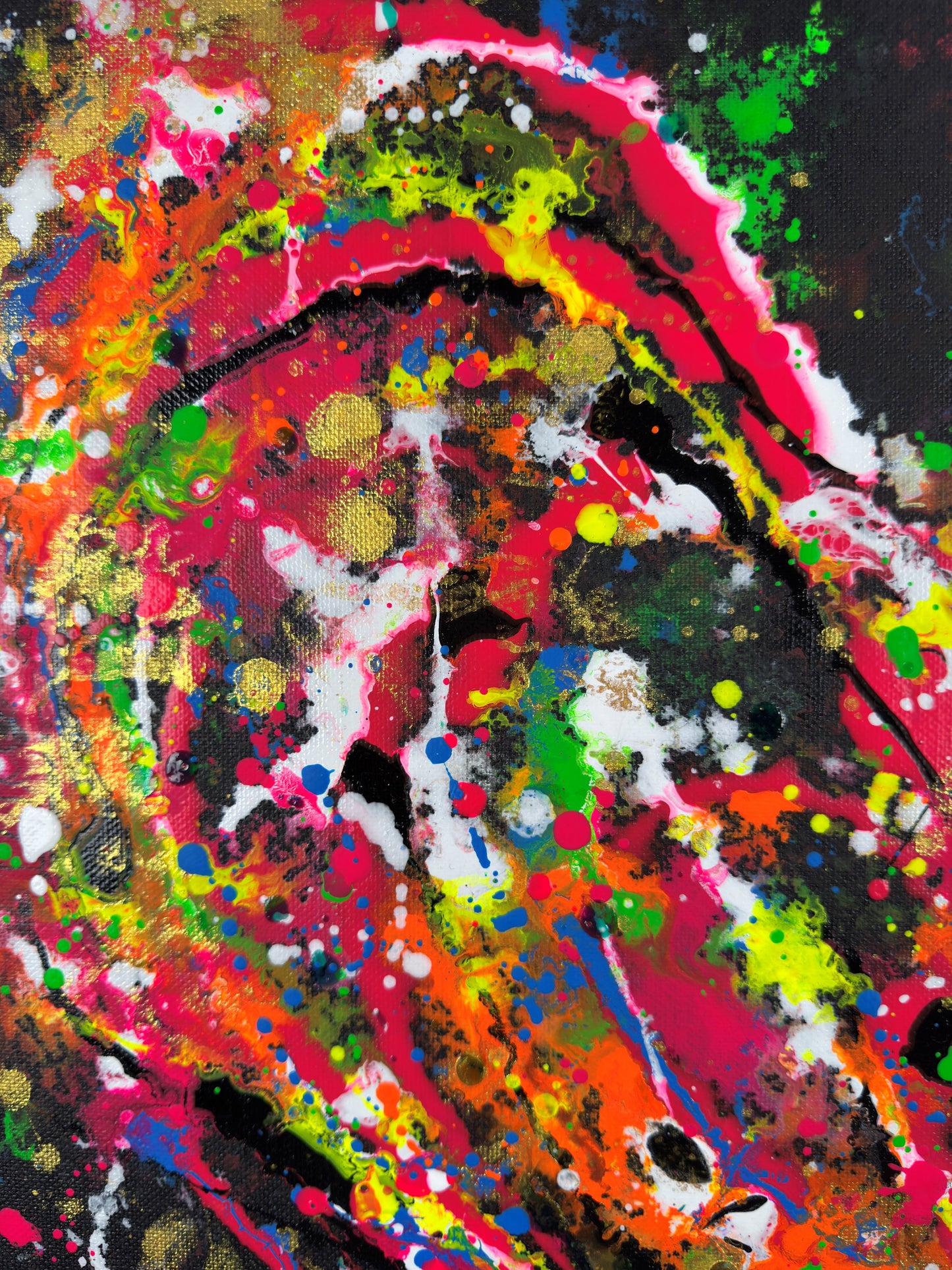 Ihr Herz - Original Kunstwerk - 50x70cm - Leinwand