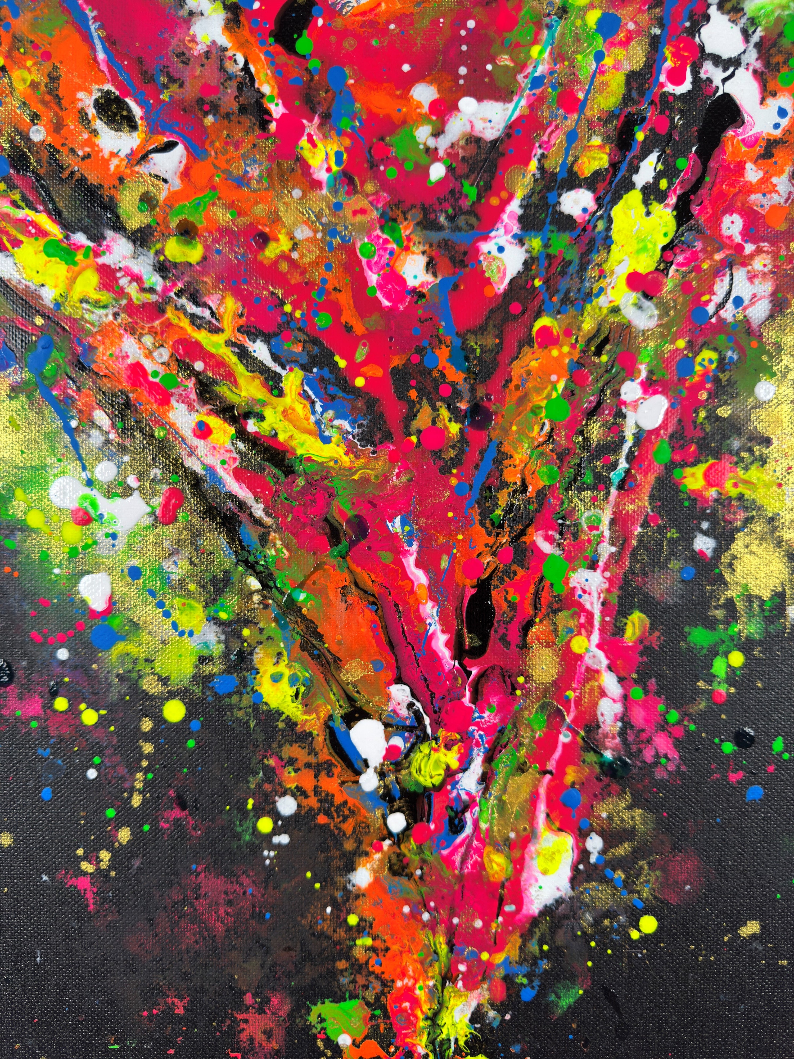 Ihr Herz - Original Kunstwerk - 50x70cm - Leinwand