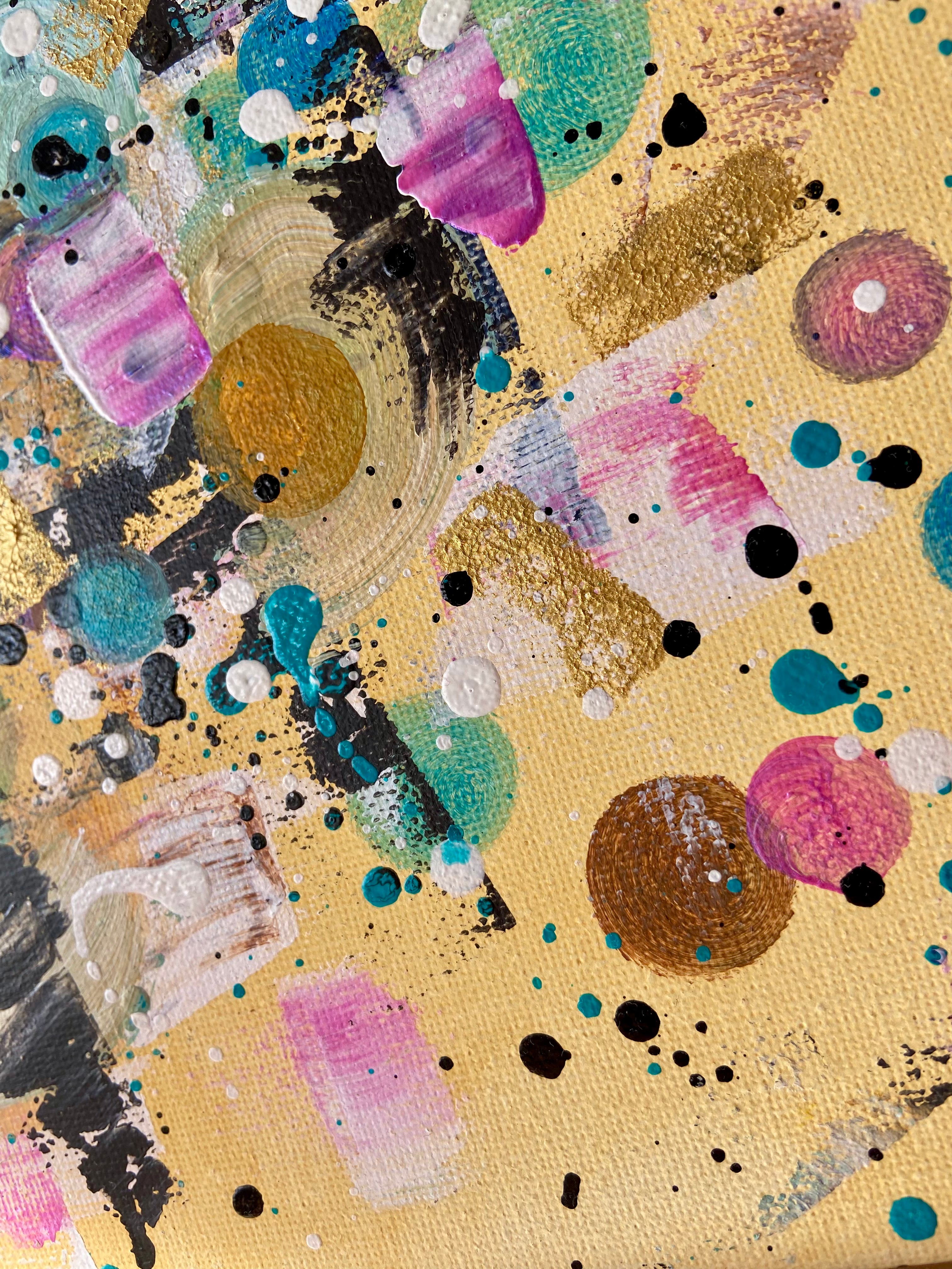 Pop Music - Original Kunstwerk - 23x30cm - Leinwand