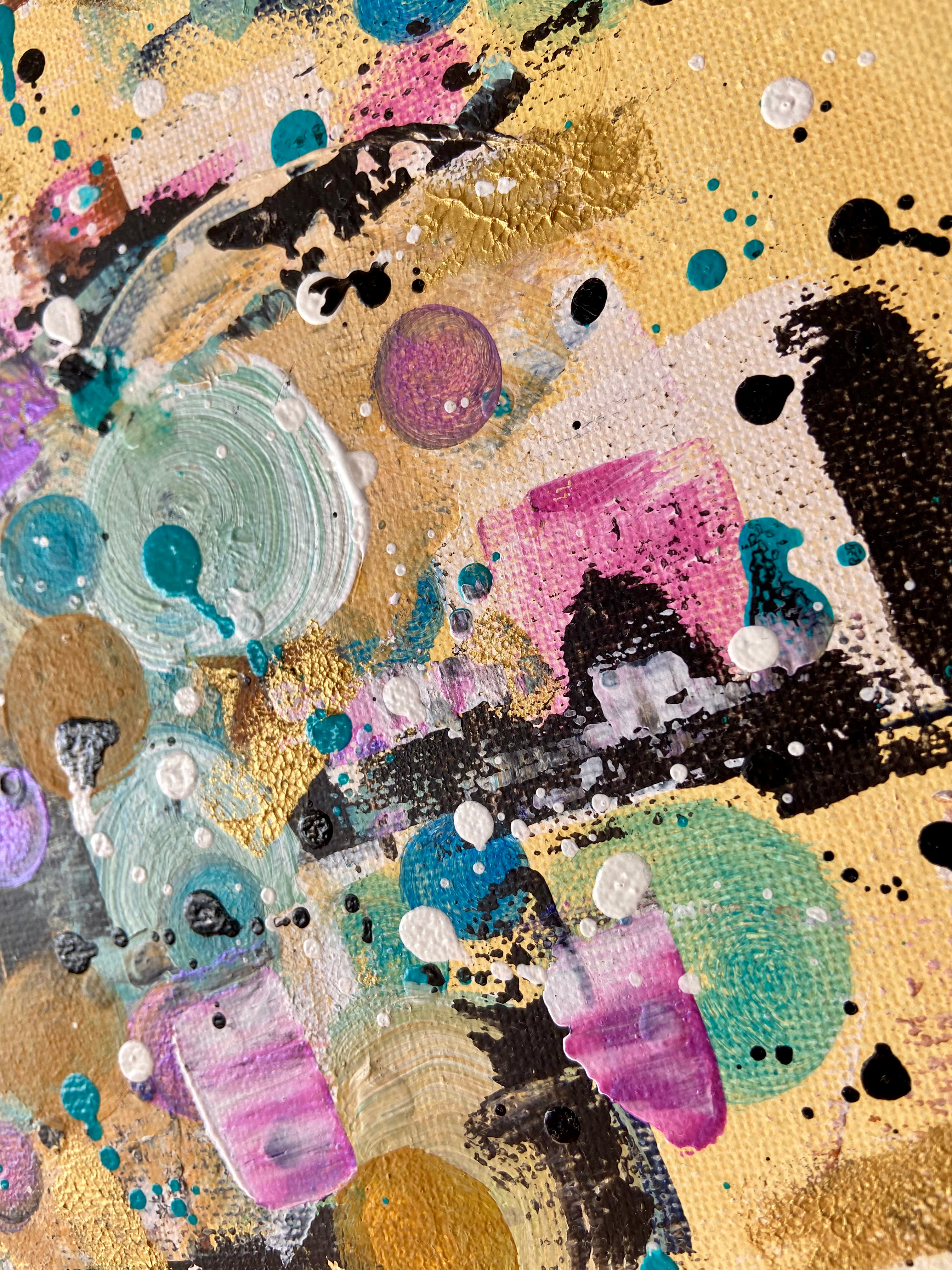 Pop Music - Original Kunstwerk - 23x30cm - Leinwand