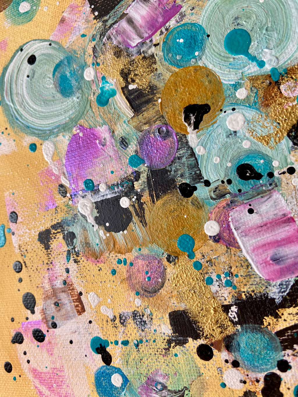 Pop Music - Original Kunstwerk - 23x30cm - Leinwand