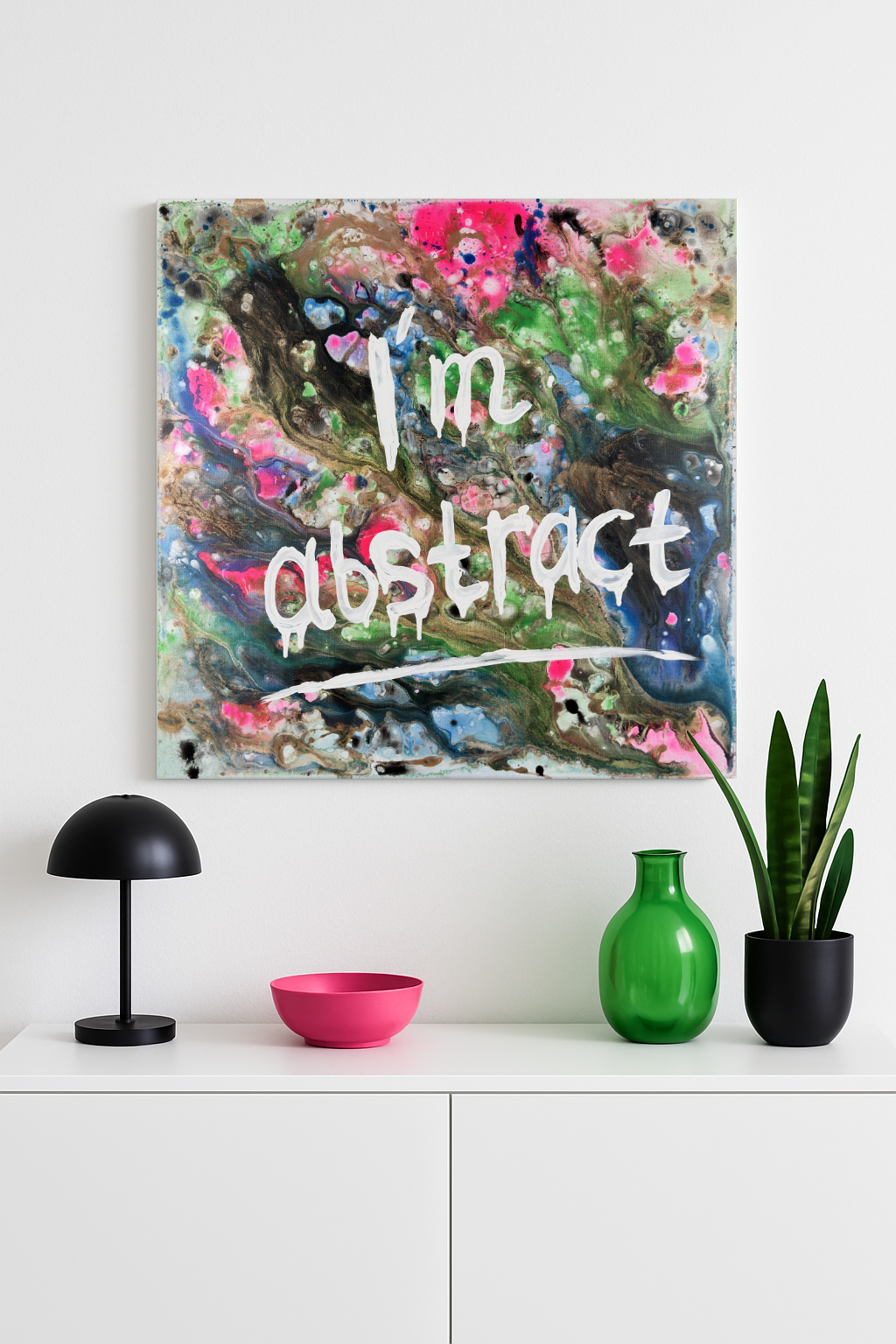 I'm abstract - Original Kunstwerk - 80x80cm - Leinwand