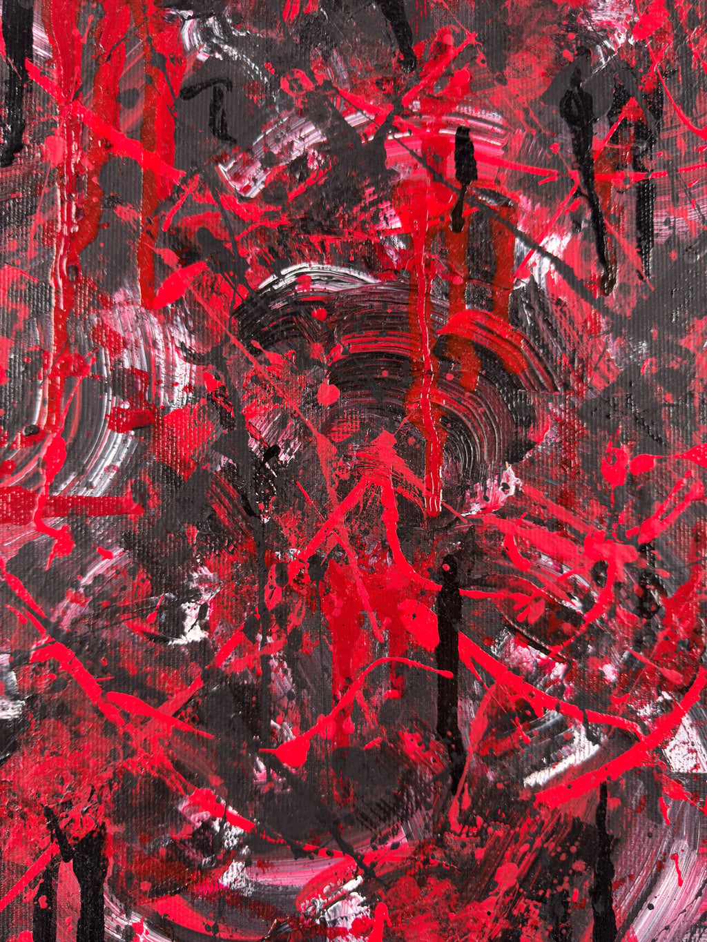 Vergangenheit - Original Kunstwerk - 30x30cm - Leinwand