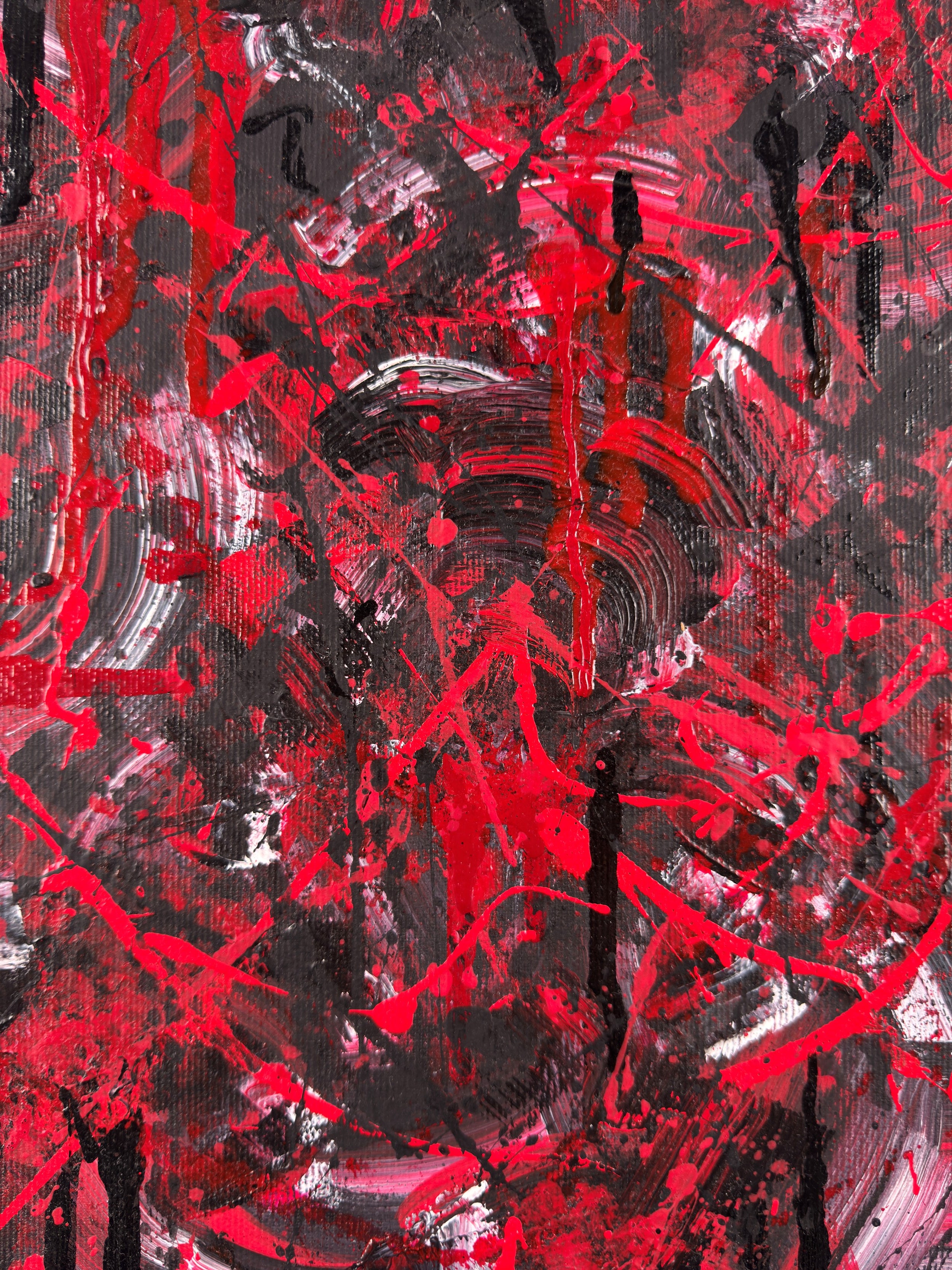 Vergangenheit - Original Kunstwerk - 30x30cm - Leinwand