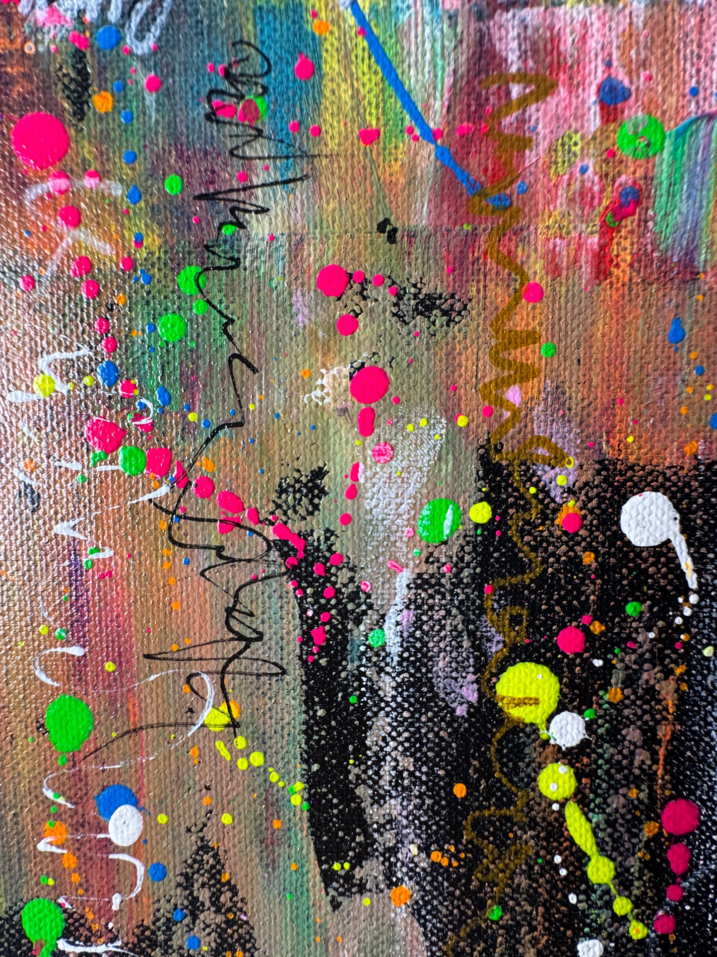 Worte - Original Kunstwerk - 50x70cm - Leinwand