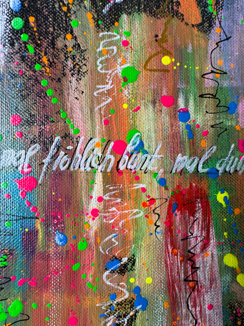 Worte - Original Kunstwerk - 50x70cm - Leinwand