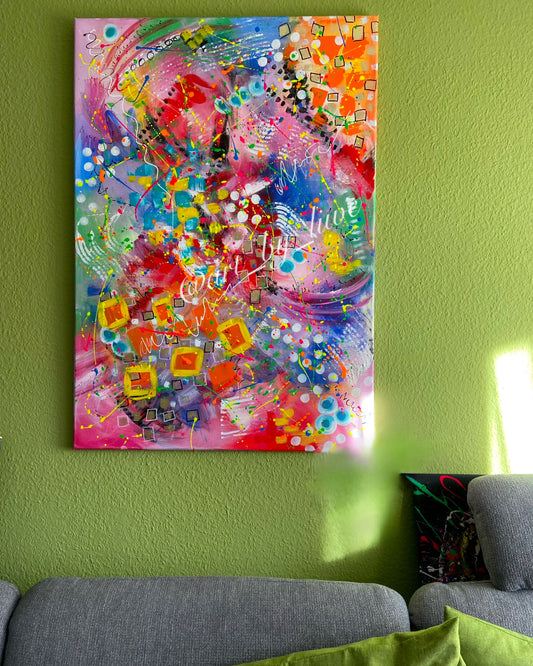 City Circus - Original Kunstwerk - 70x100cm - Leinwand